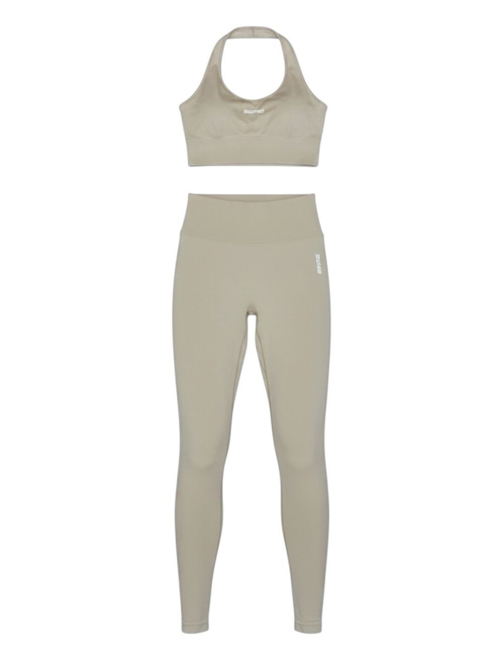 BO + TEE Cream Sports Bra & Matching Booty Sculpting Leggings